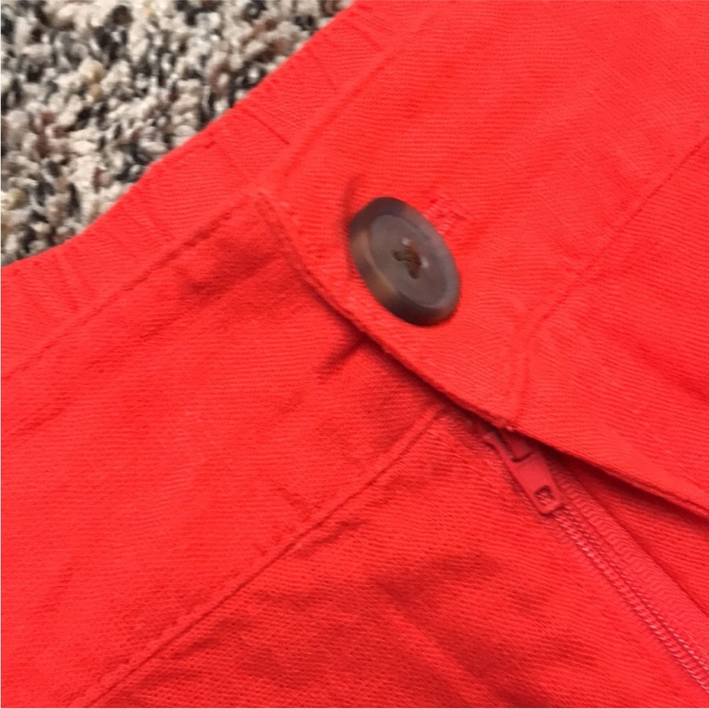 A New Day Linen Blend Red Pleated Woman’s MIDI Skirt | NWT - Picture 6 of 10